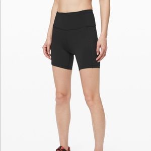 Lululemon fast and free short- 6inches black